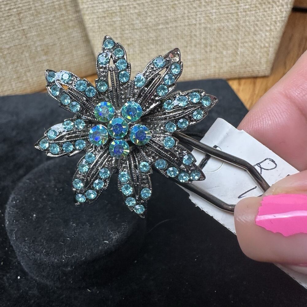 Cara New York Rhinestone Hair Pin Elegant Fancy Wedding Prom Formal Gorgeous NEW